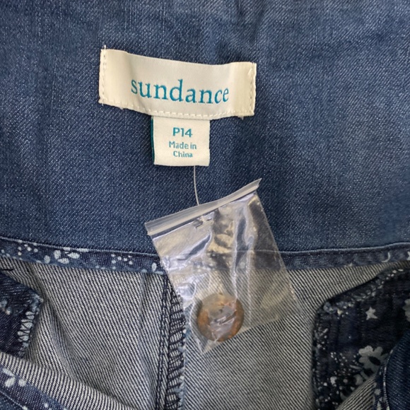 Sundance Bethany Wide Leg Jeans Cropped Pleated WomensBlue High Rise Str… - Picture 5 of 6